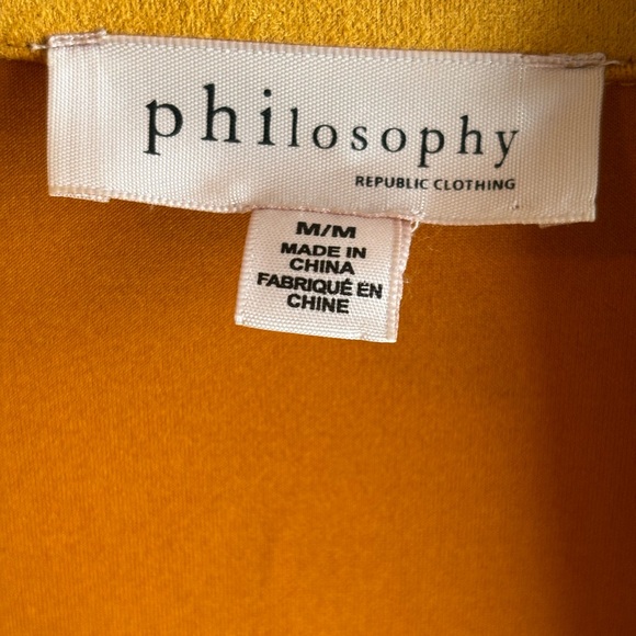 Philosophy Mustard Yellow Moto Jacket - Picture 3 of 4